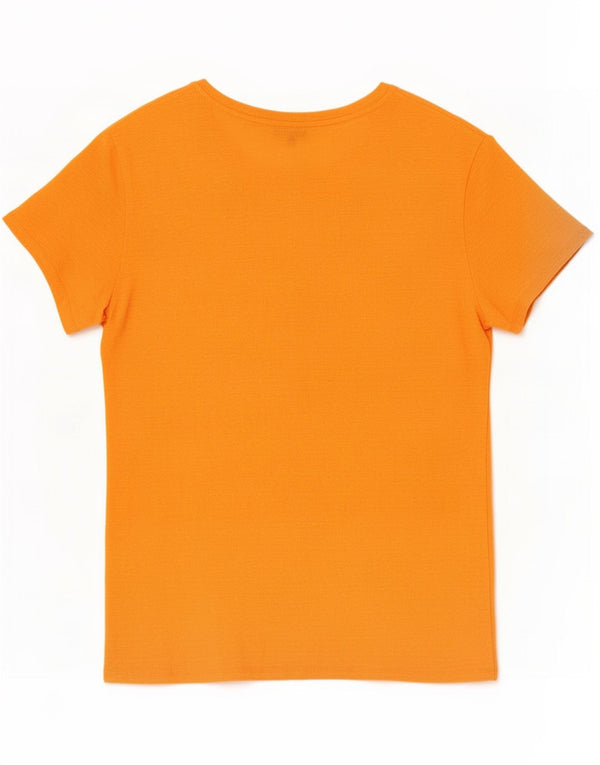 T-shirt damski Massimo Dutti Top UK 14 Średni pomarańczowy