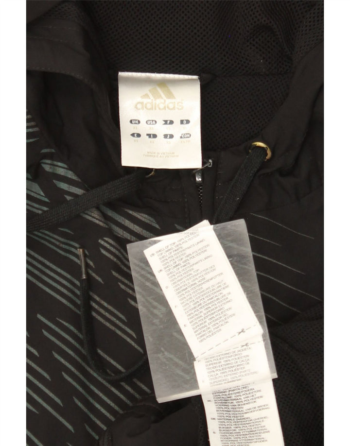 Męski sweter z kapturem i zamkiem ADIDAS XS, poliester w czarne paski