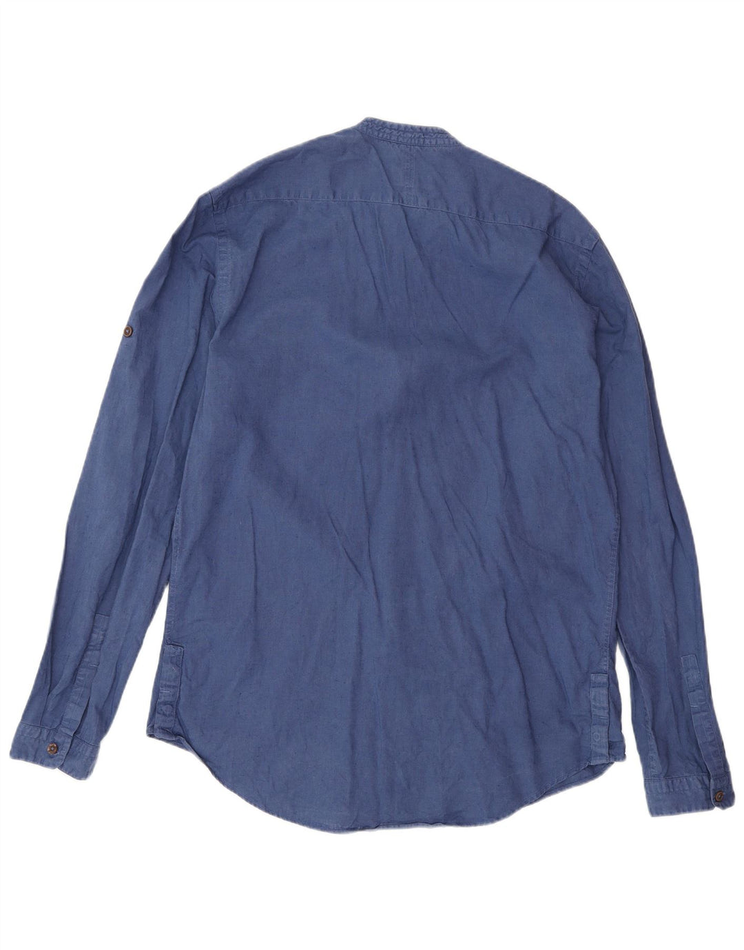 Koszula męska Zara Slim Fit, duża, niebieska lniana
