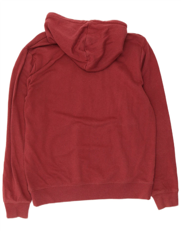 Męski sweter z kapturem Volcom, średniej wielkości bordowa bawełna