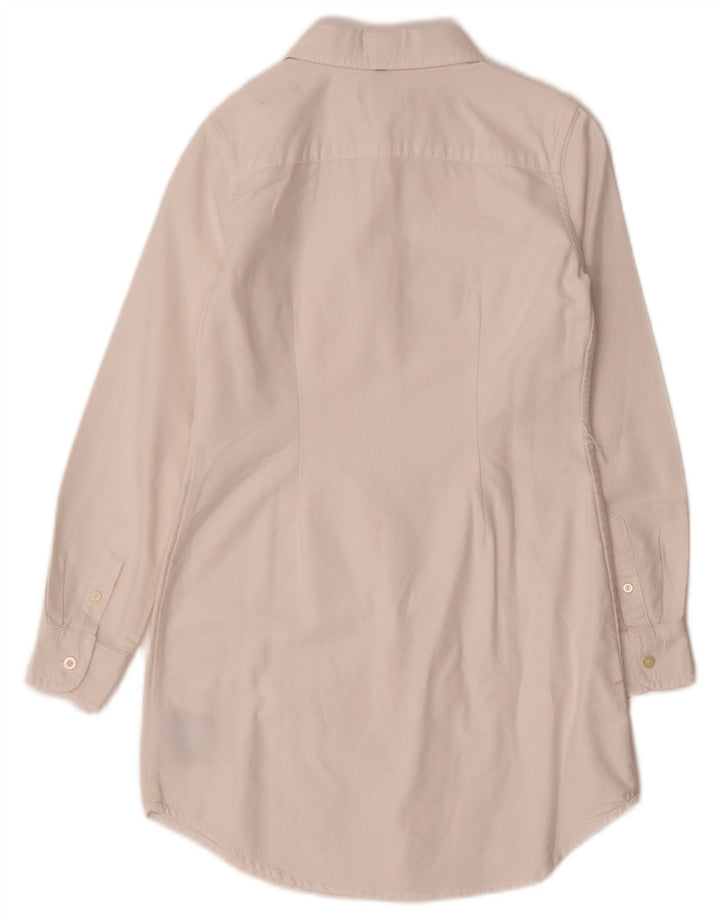 RALPH LAUREN Dziewczęca sukienka koszulowa 7-8 lat, biała, bawełniana