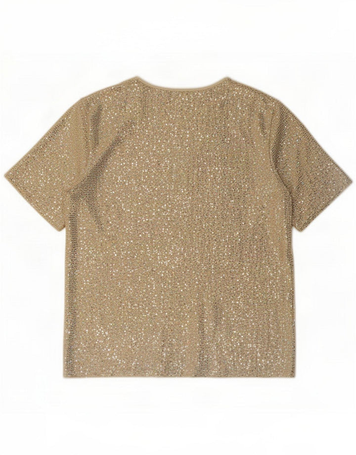 Bluzka damska Gerard Top UK 14 Large Gold Nylon