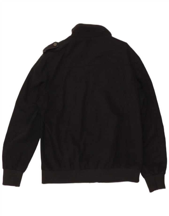 WENVEN Męska kurtka użytkowa UK 40, duża, czarna, bawełniana