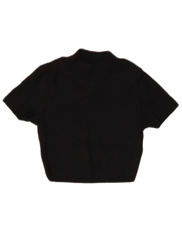 Damski sweter z krótkim rękawem i golfem ZARA UK 8 Small Black