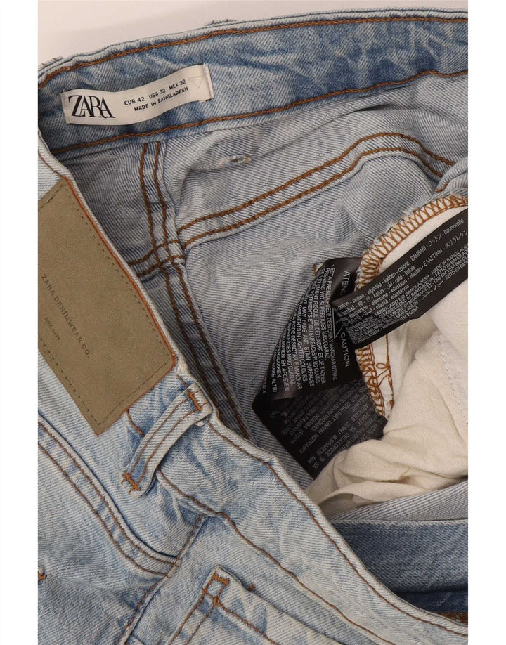 Męskie spodenki jeansowe Zara EU 42 Large W32, niebieska bawełna