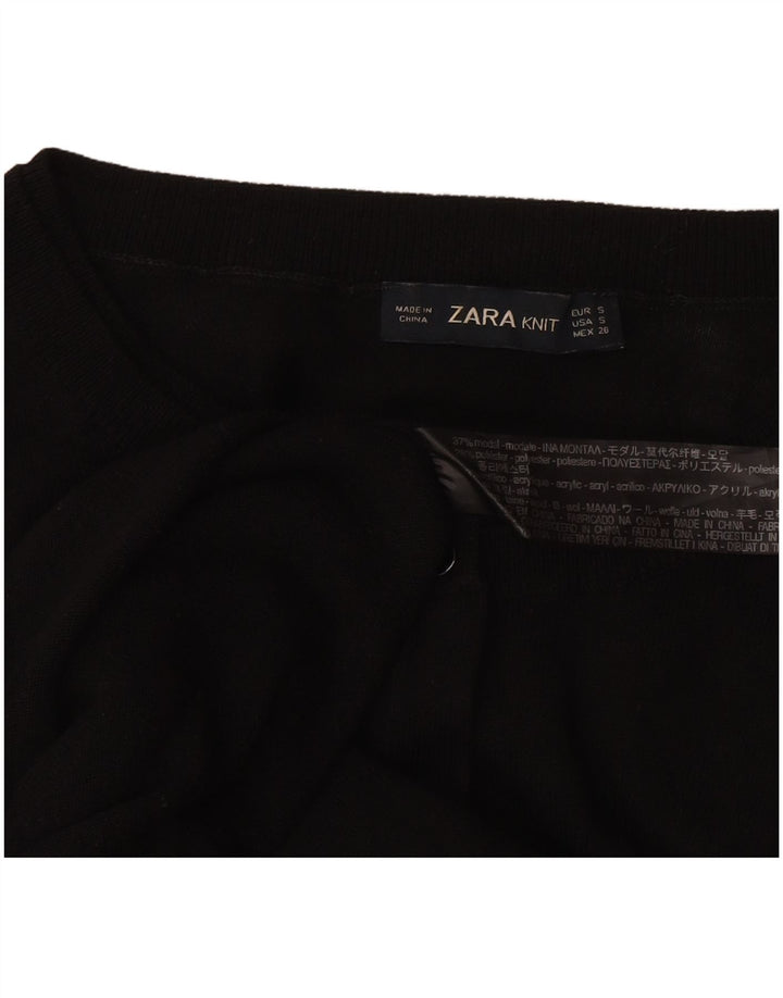 Sweter damski Zara Cardigan UK 10 Small Black Modal