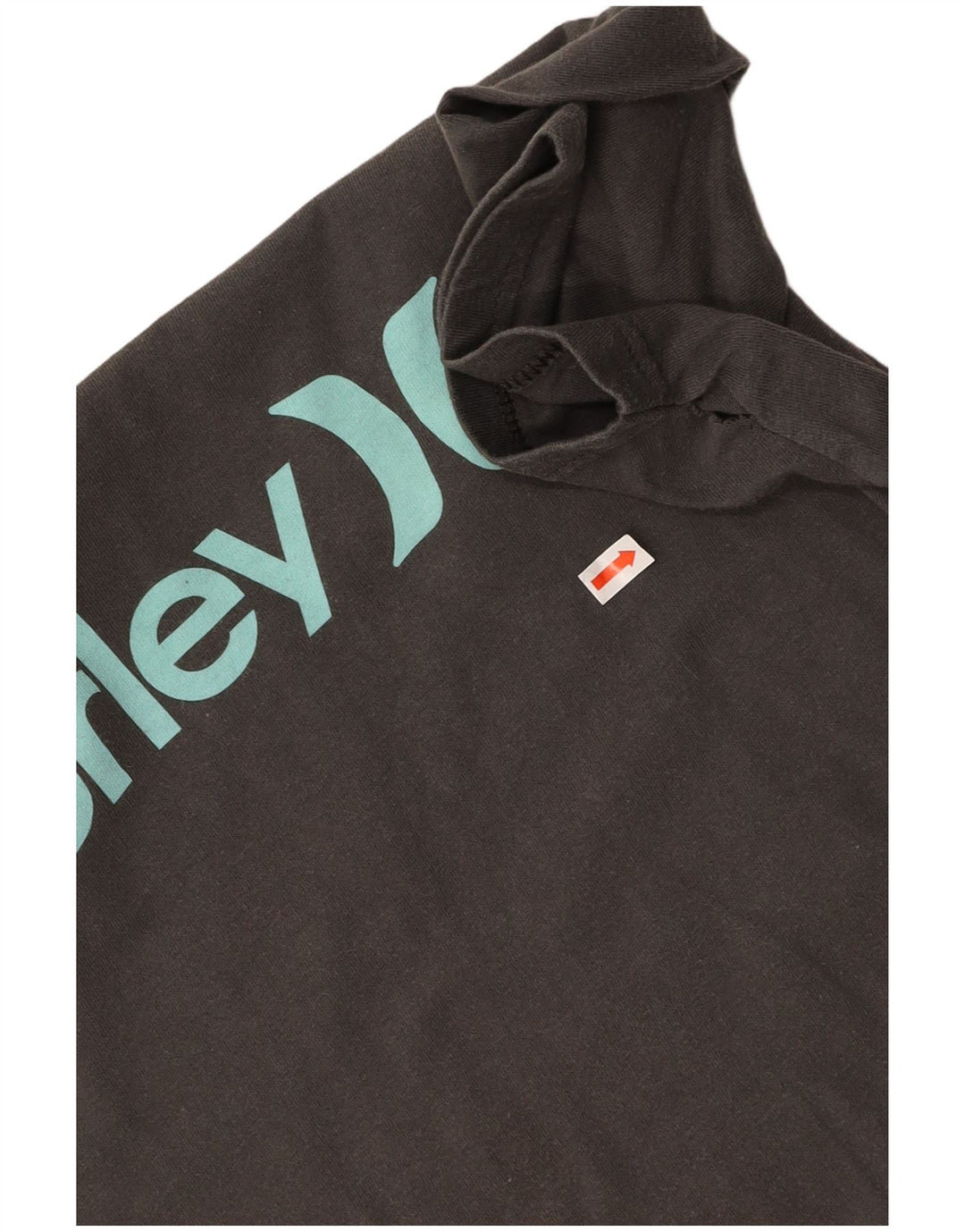 Damska koszulka HURLEY z grafiką o klasycznym kroju, UK 18, średnia szara bawełna