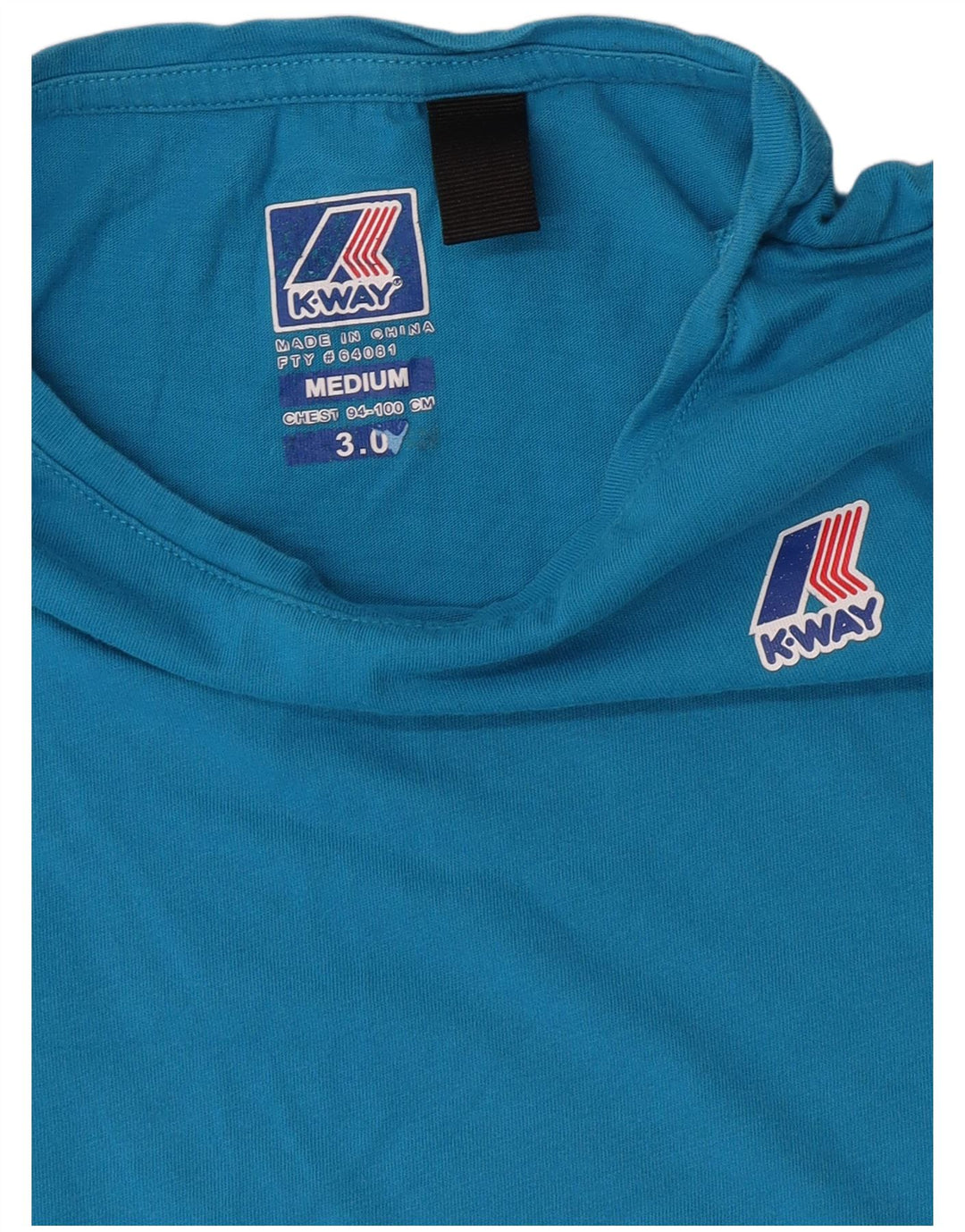T-shirt damski K-Way Top UK 14 Średni niebieski