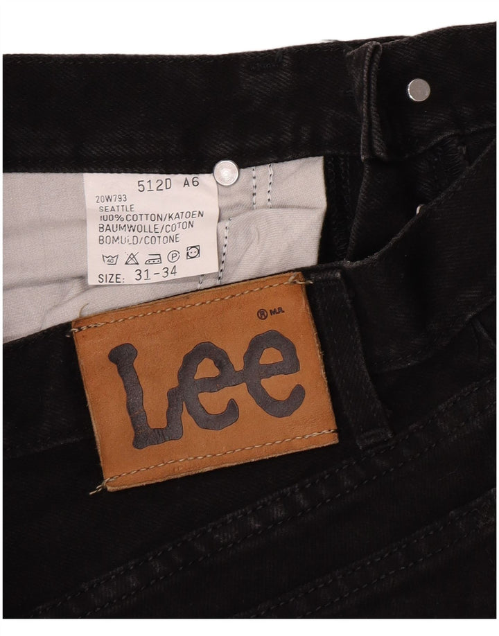 Męskie jeansy Lee Seattle Straight W31 L34, czarne, bawełniane