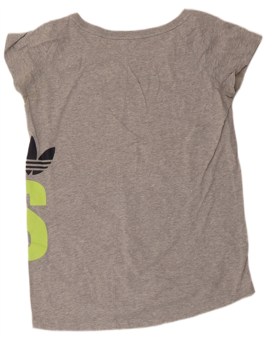 Damska koszulka graficzna Adidas Top UK 16, duża, szara