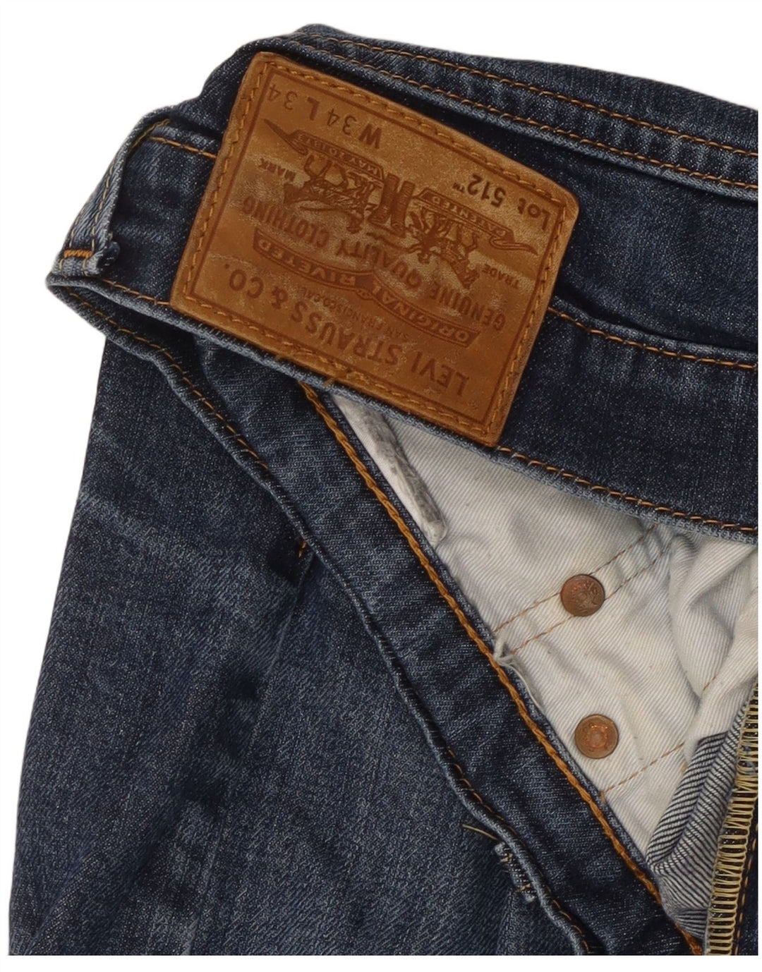 Męskie jeansy Levi's 512 Slim Tapered W34 L28 Granatowe