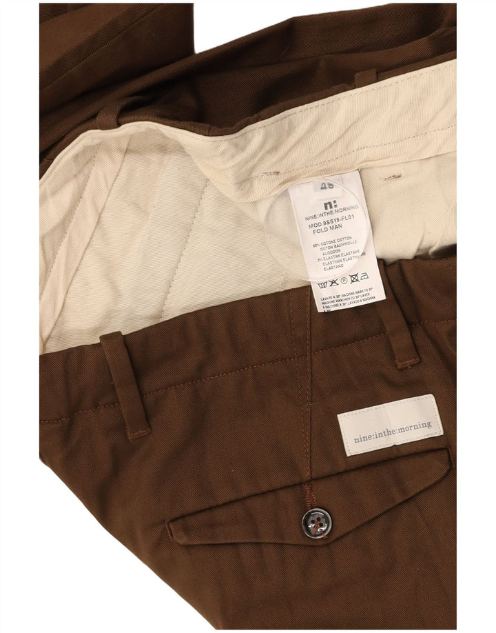 Spodnie Chino NINE IN THE MORNING Męskie Pegged IT 48 Medium W32 L28 Brown