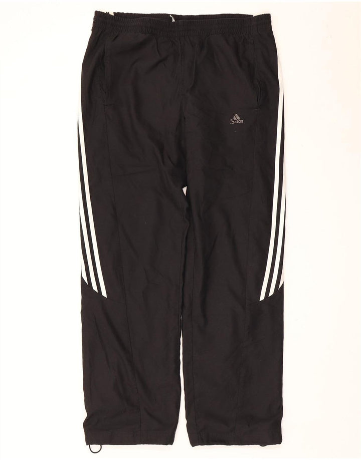 Męskie spodnie dresowe Adidas, małe, czarne, poliestrowe
