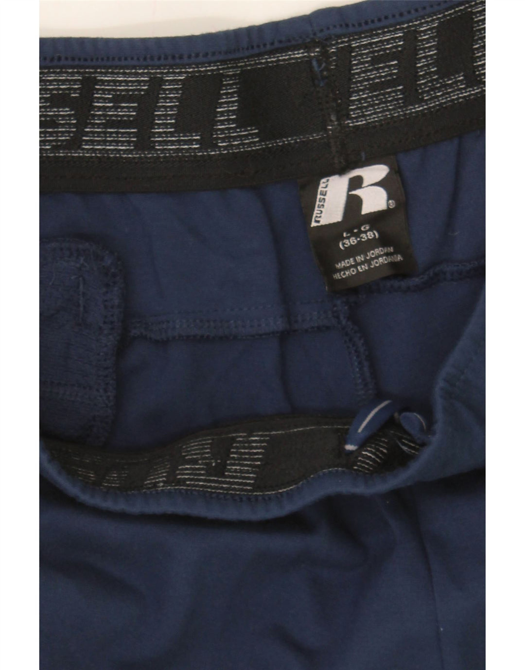 RUSSELL ATHLETIC Mens Tracksuit Trousers Large  Navy Blue Vintage Russell Athletic and Second-Hand Russell Athletic from Messina Hembry 