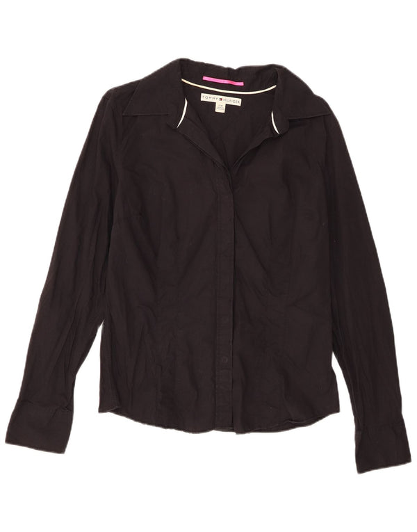 Koszula damska Tommy Hilfiger UK 14, duża, czarna, bawełniana