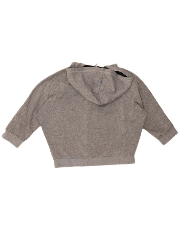 Damski sweter PUMA Crop Oversize z rękawem 3/4, UK 12, średni szary