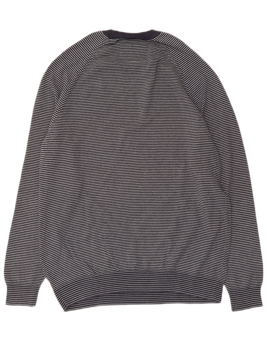 Męski sweter Superdry z okrągłym dekoltem, duży, bawełniany w granatowe paski