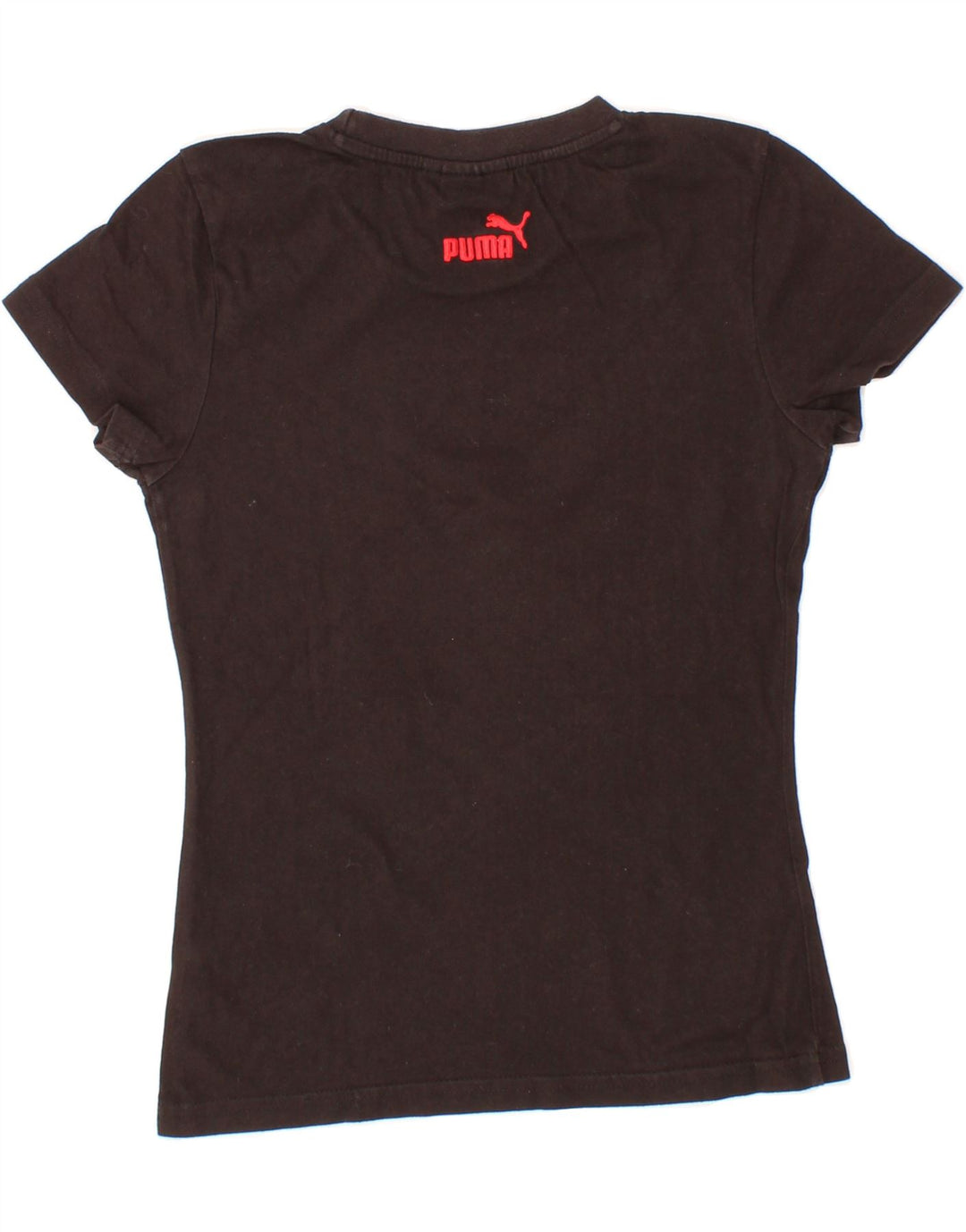 PUMA Womens T-Shirt Top UK 10 Small Black Cotton Vintage Puma and Second-Hand Puma from Messina Hembry 