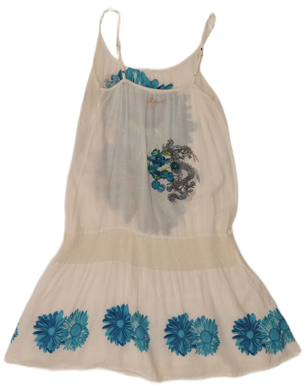 Desigual Womens Beach Sundress UK 10 Small White Floral