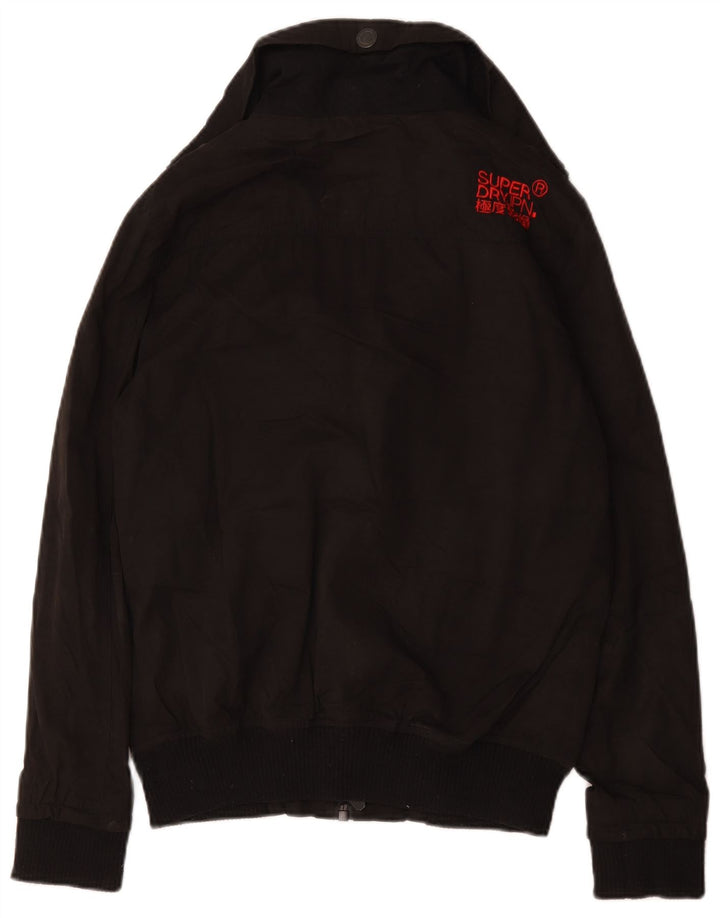 Męska kurtka bomber Superdry UK 36, mała, czarna, poliester