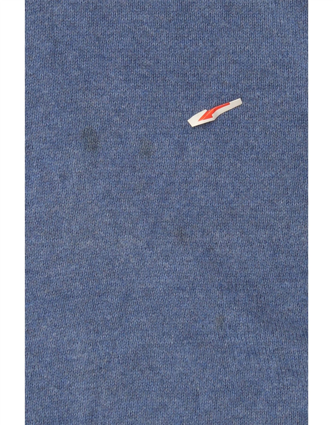 Marks & Spencer Męski sweter z dekoltem w kształcie litery V, średnioniebieski, bawełniany