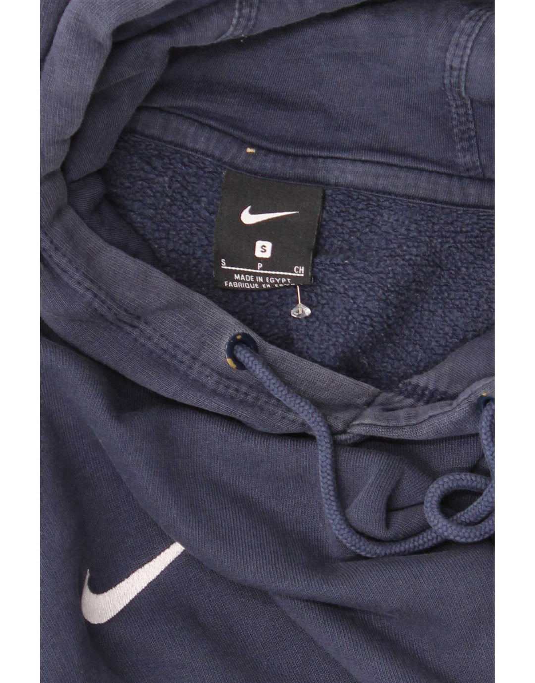 Męski sweter z kapturem Nike, mały, granatowy, bawełniany