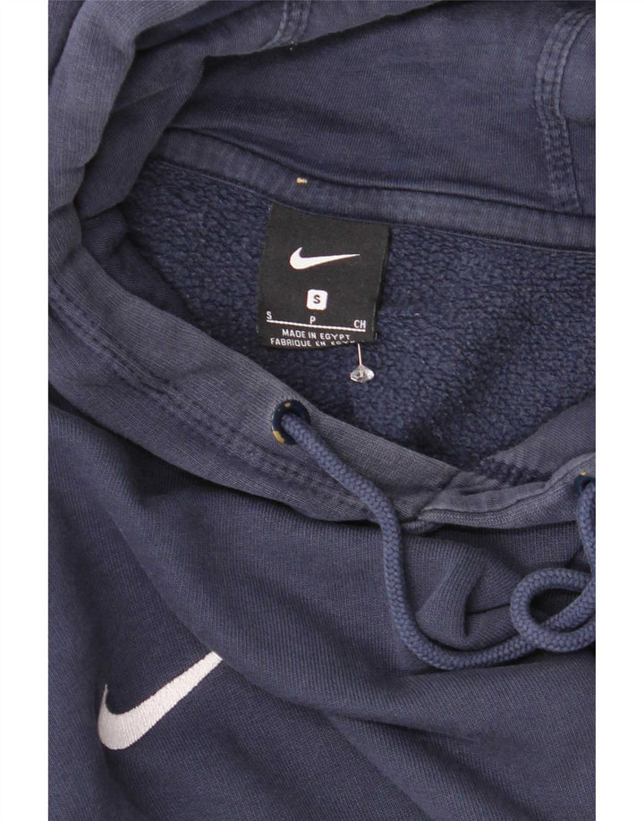 Męski sweter z kapturem Nike, mały, granatowy, bawełniany