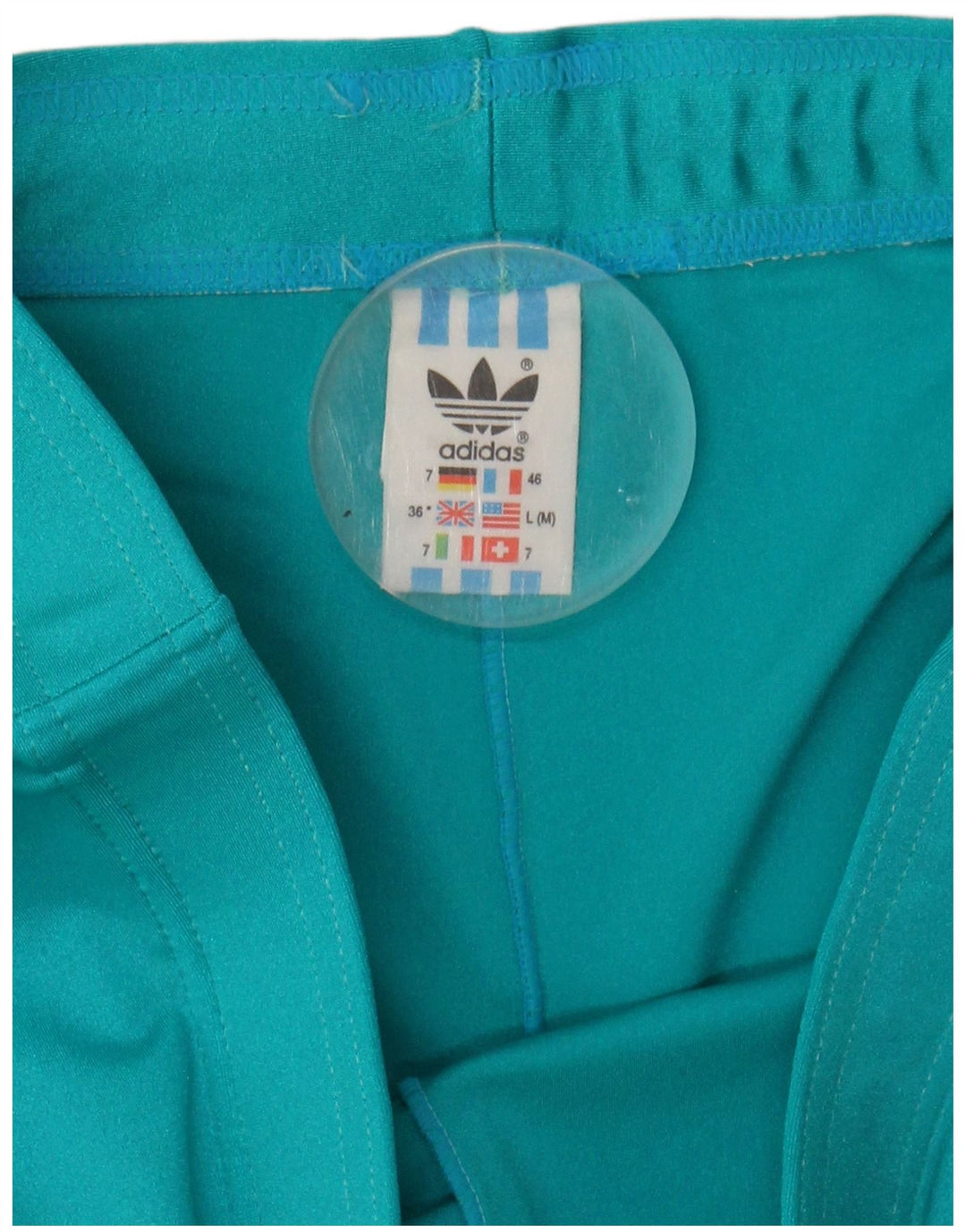 ADIDAS Mens Graphic Sport Shorts Large Turquoise Colourblock Polyamide