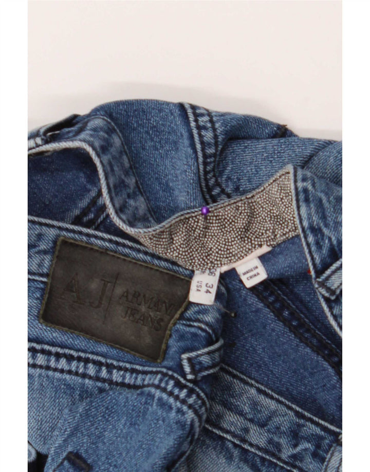 Damskie jeansy slim Armani W34 L29 niebieskie