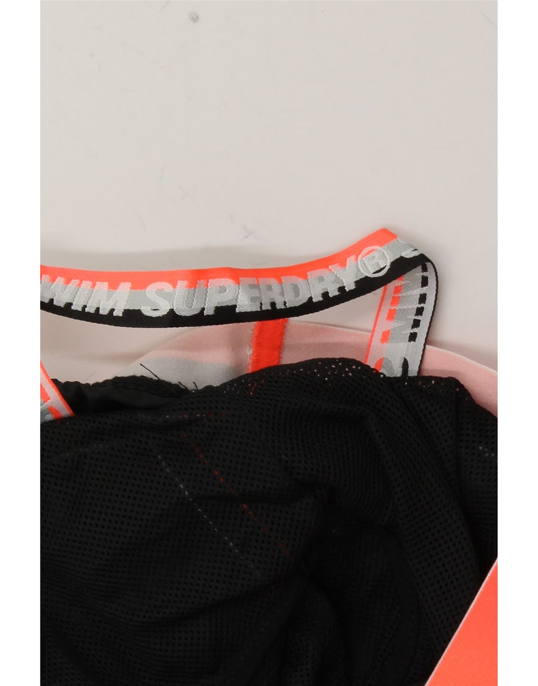 Męskie spodenki kąpielowe SUPERDRY z grafiką XL, czarny poliester