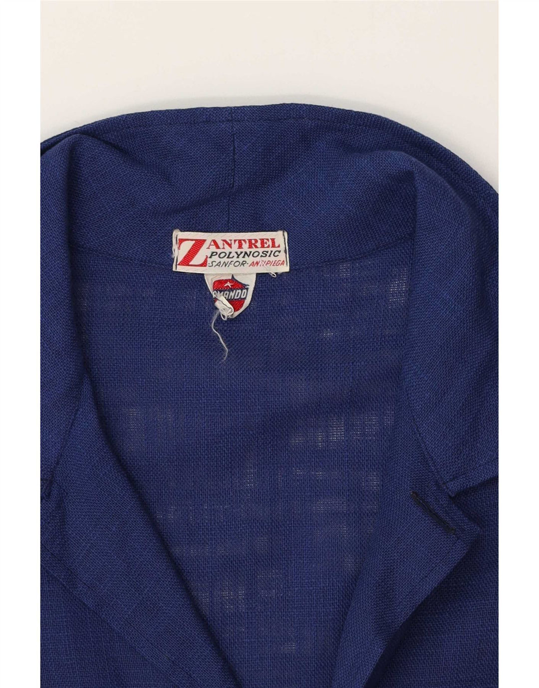 Damska bluzka koszulowa w stylu vintage UK 16, duża niebieska