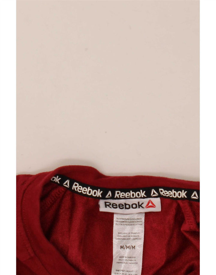 Męska bluza Reebok Sweter, średnia czerwona, bawełniana