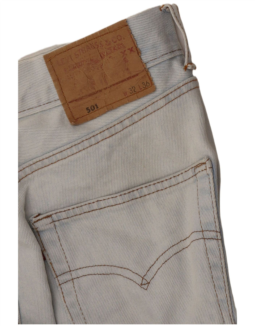 Męskie jeansy Levi's 501 Straight W32 L30 Niebieskie