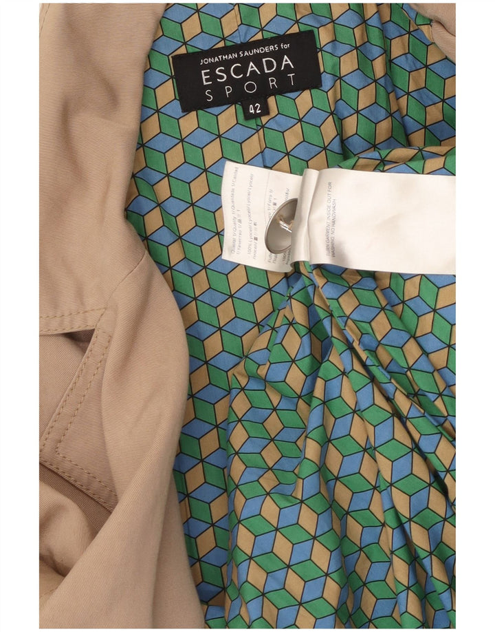 Trencz damski ESCADA EU 42 Duży beżowy lyocell