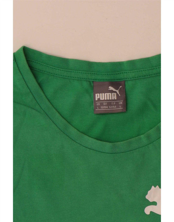 Męska kamizelka z grafiką Puma, duża, zielona