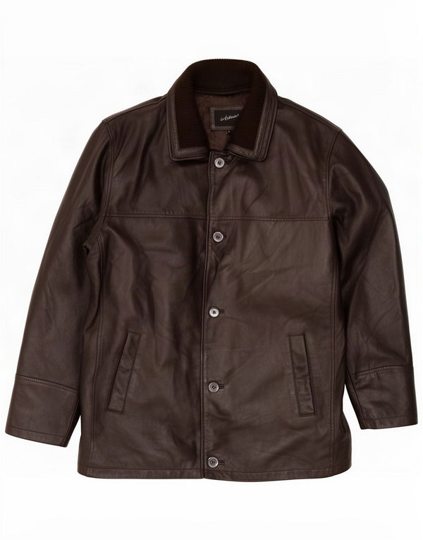 In Extenso Męska kurtka skórzana UK 40 Large Brown