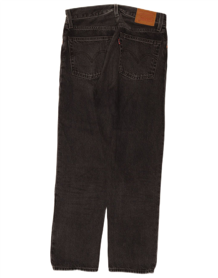 Damskie dżinsy Levi's 501 Straight W25 L26 Szara bawełna