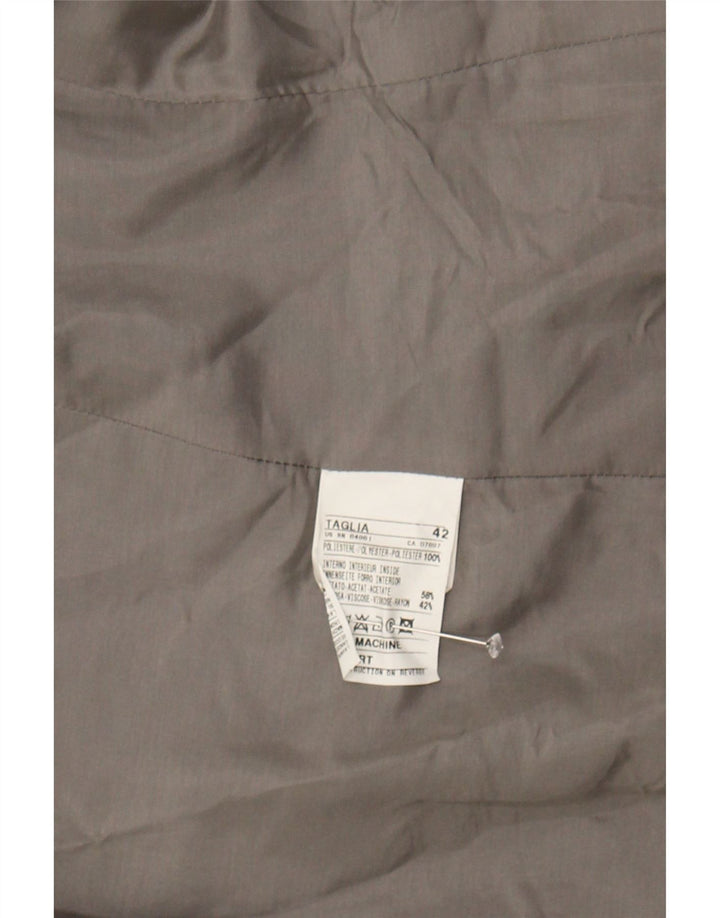BENETTON Womens 3 Button Blazer Jacket IT 42 Medium Grey Polyester Vintage Benetton and Second-Hand Benetton from Messina Hembry 
