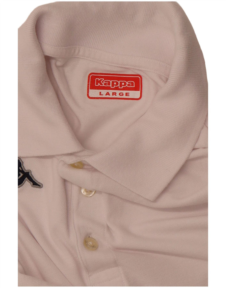 Męska koszulka polo KAPPA, duża, biała