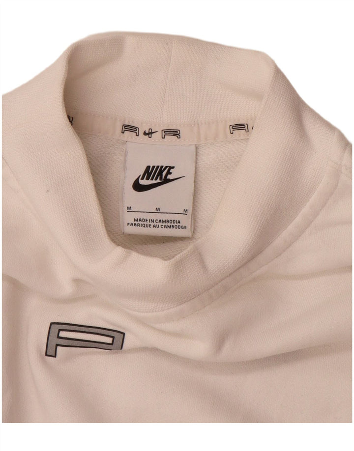Damska bluza dresowa Nike Crop Oversize UK 14 w kolorze średniej bieli