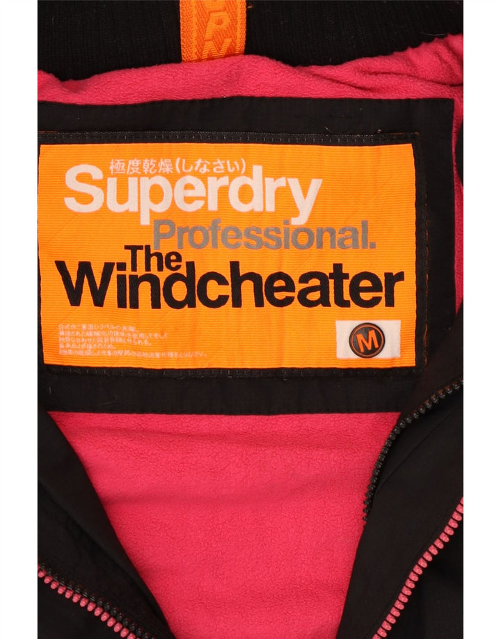 Damska kurtka wiatrówka Superdry The Windcheater UK 14, średnia czarna