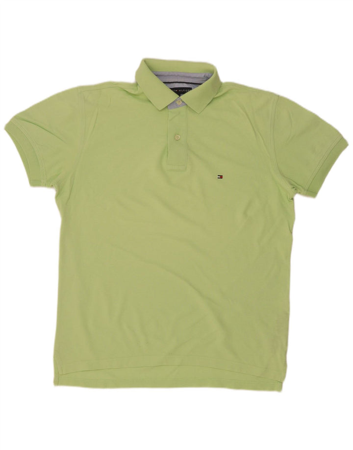 Męska koszulka polo Tommy Hilfiger w kolorze średniej zielonej bawełny
