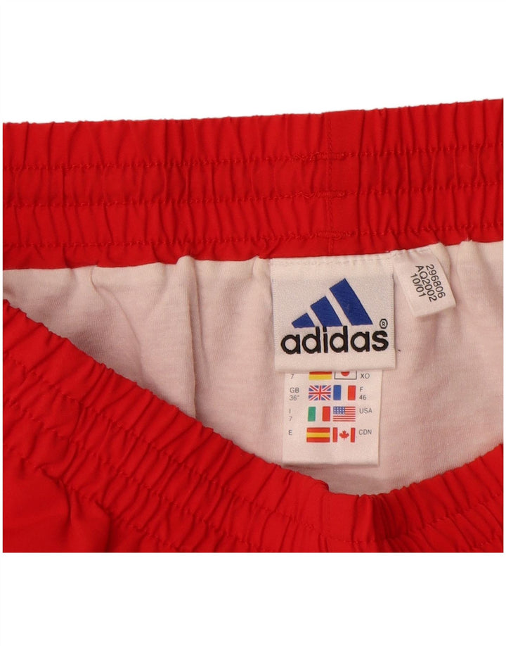 Męskie spodenki sportowe Adidas, duże, czerwone, poliestrowe