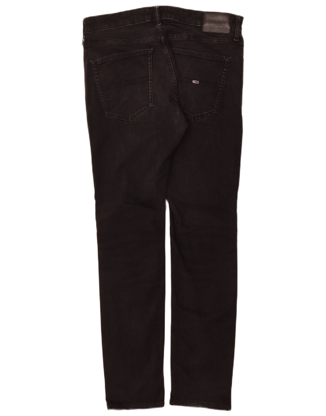 Męskie jeansy slim fit Tommy Hilfiger W36 L34 Czarne bawełniane
