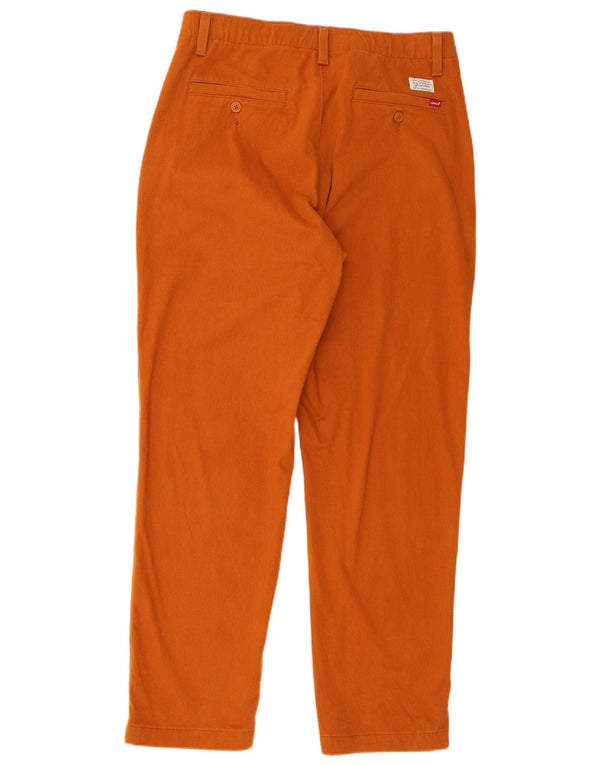 Męskie zwężane spodnie Chino Levi's Medium W32 L31 Pomarańczowa bawełna