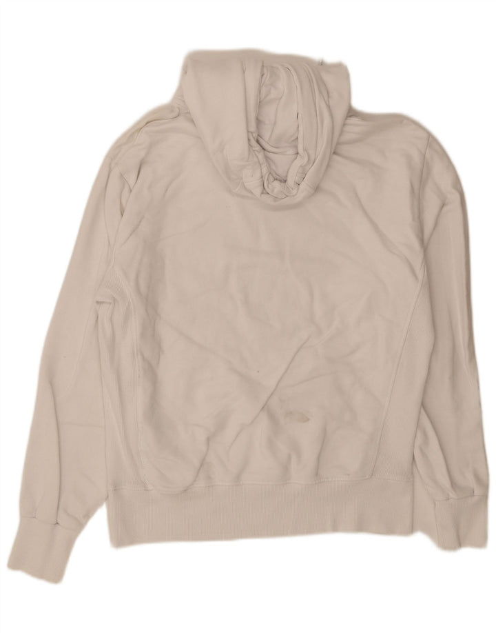 Męski sweter z kapturem Superdry z grafiką, mały, biały, bawełniany