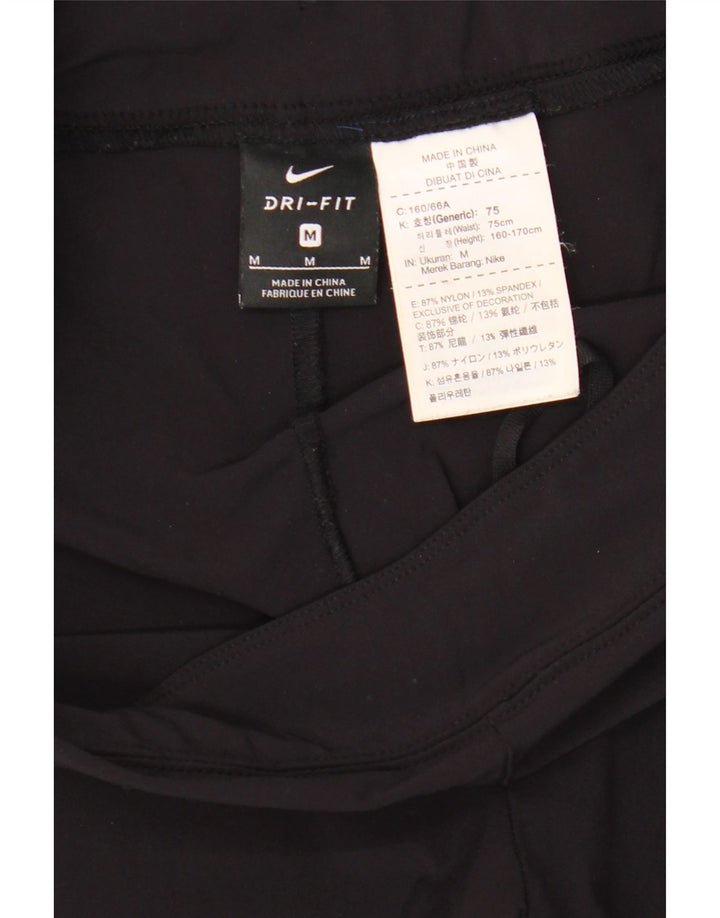 Damskie legginsy Nike Dri Fit UK 14, średni czarny nylon