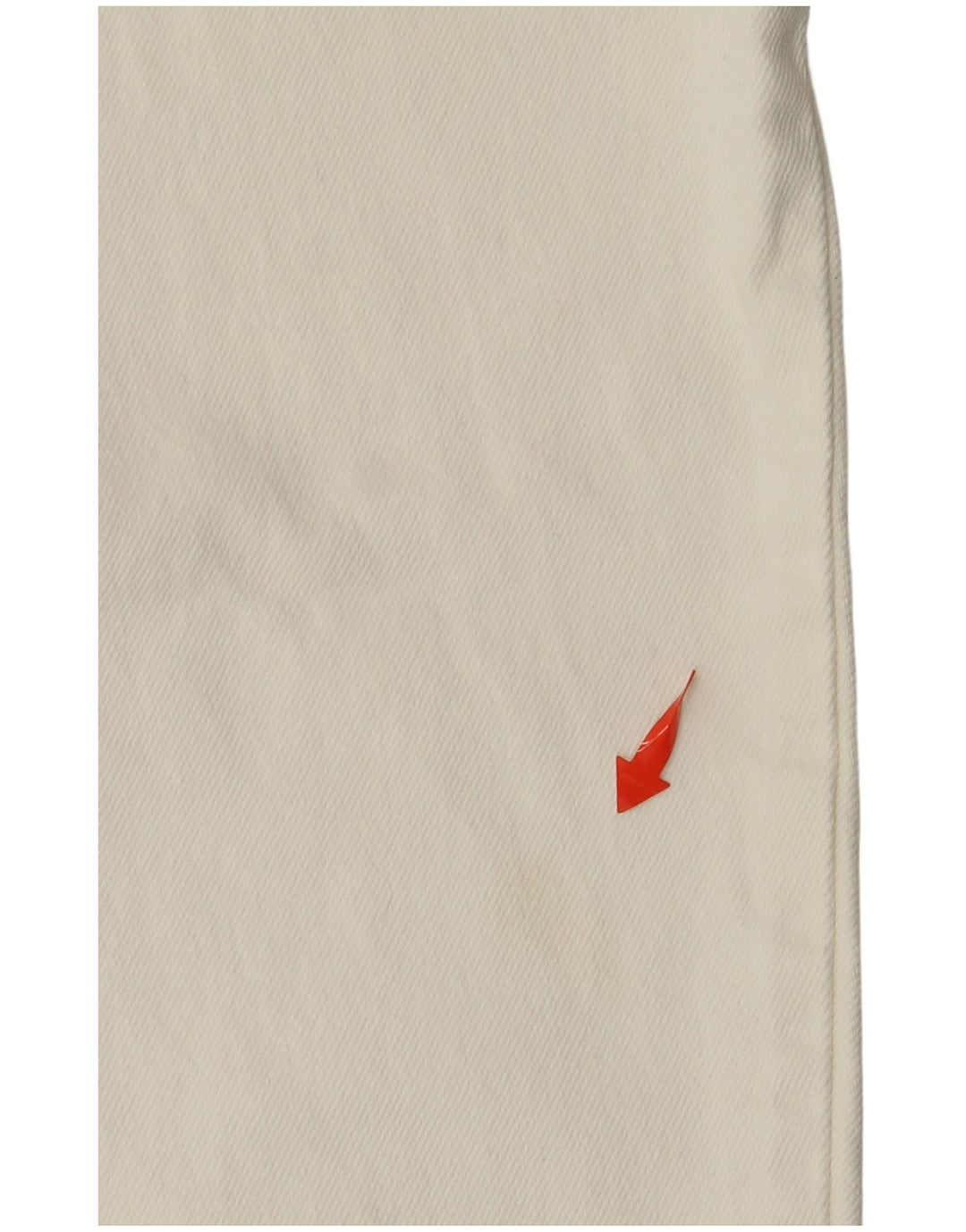 STEFANEL Damskie jeansy z wysokim stanem IT 44 Medium W24 L27 Złamana biała bawełna