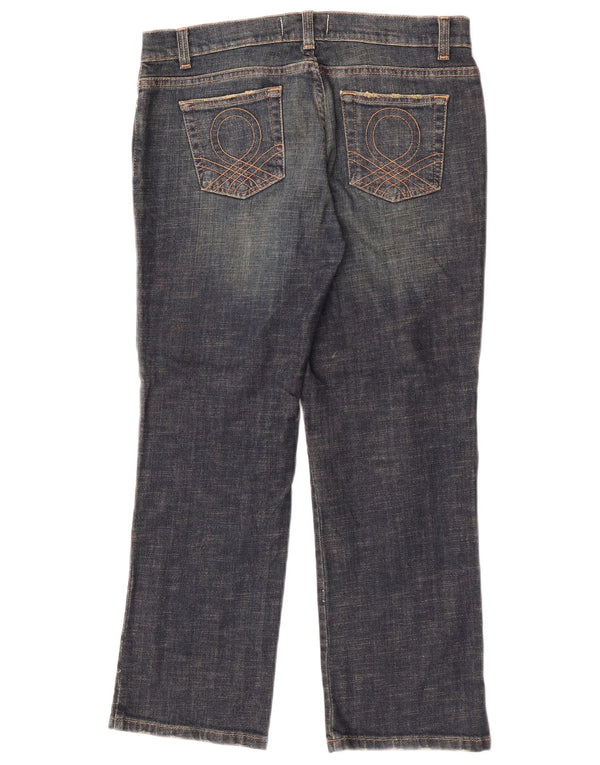 Jeansy damskie Benetton IT 44 Medium W30 L25 Granatowa bawełna