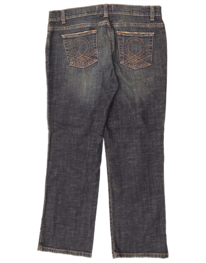 Jeansy damskie Benetton IT 44 Medium W30 L25 Granatowa bawełna